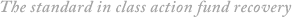 The standard of class action fund recovery